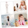 Abaodam 36 Pcs Poupée Debout Stand Jouet pour Filles Réglable Mannequin Jouets Présentoir pour Poupées Poupée Support Cadre R