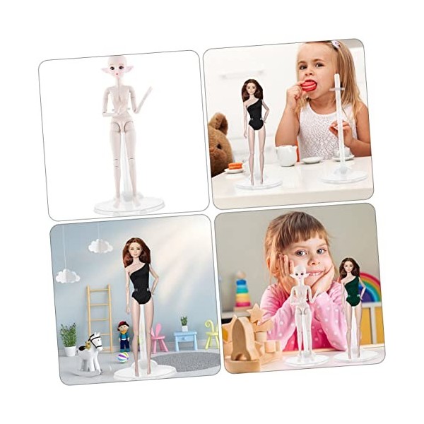 Abaodam 36 Pcs Poupée Debout Stand Jouet pour Filles Réglable Mannequin Jouets Présentoir pour Poupées Poupée Support Cadre R