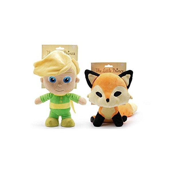 Le Petit Prince - Peluches des personnages principaux du film Le Petit Prince Le Petit Prince 22 Centimètres et Le Renard 16 