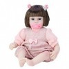 Poupées Reborn,Creative Reborn Baby Doll Set 42cm Poupée bébé Fille réaliste avec Sucette et Pince à Cheveux - Ensemble de po