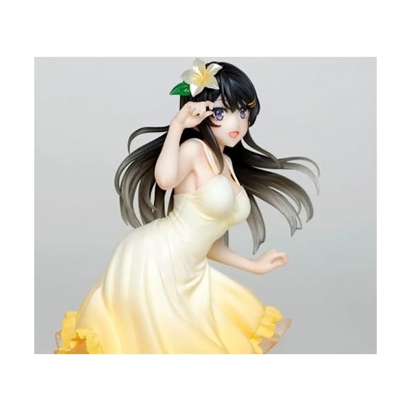 MKYOKO Figurine ECCHI - Sakurajima Mai - Robe dété Ver. -Statue danime/Jolie Fille Adulte/modèle de Collection/modèle de Pe