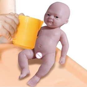 Générique 2 Pcs Mini poupée réaliste - 4,3 Pouces Baby Dolls Silicone Full Body | Poupée Nouveau-né en Silicone Miniature ave