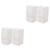 Levemolo 12 Pièces Réfrigérateur pour Enfants Mini Frigo en Bois Accessoires Mini Frigo Poupées Miniatures Mini Poupées Décor