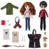 WIZARDING WORLD HARRY POTTER - COFFRET DELUXE POUPÉES 20 CM HARRY & HERMIONE - Poupées figurines Articulées Hermione Et Ginny