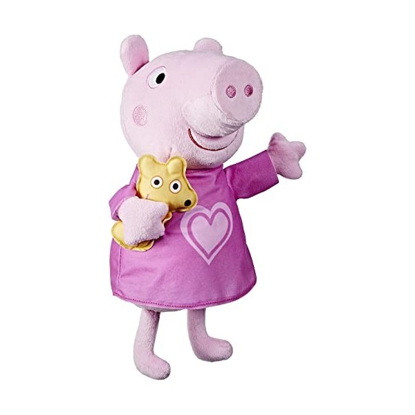 Hasbro Snooze Peppa Poupée en peluche avec fonction chanteuse