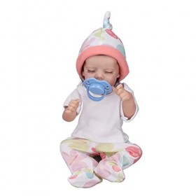 Gedourain Poupée bébé Reborn Réaliste, Beaux Vêtements, Adorable Poupée bébé Reborn de 12 Pouces, Cadeau danniversaire pour 