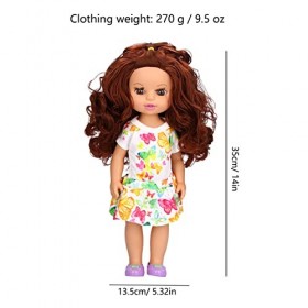 GFRGFH Poupée Fille à la Mode de 14 Pouces avec Jupe Mignonne Costume de Mode Cadeau de Festival de Jouets pour Enfants Enfan