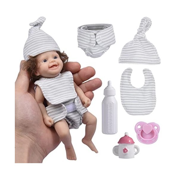 MISOYER Poupées - Baby Doll | Poupée 8 Pouces, poupée bébé Nouveau-né, Faite à la Main, Vraie Vie, vêtements pour bébé et Gra