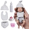 MISOYER Poupées - Baby Doll | Poupée 8 Pouces, poupée bébé Nouveau-né, Faite à la Main, Vraie Vie, vêtements pour bébé et Gra