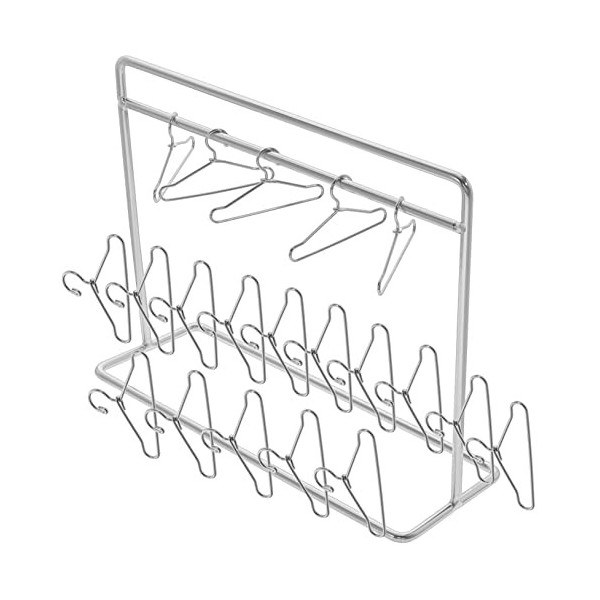 Toyvian 3 Sets Dollhouse Robe Cintre House Outfit Decor Dolls Mini Métal Vêtement Fil Support De Clo Kit Cintres Coat for Sli