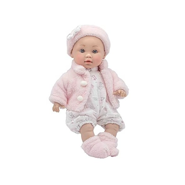 Poupée bébé Llorona de 32 cm avec veste rose - Rosatoys - Piles incluses