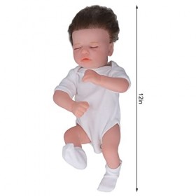 BALRAJ 12 Pouces Reborn Bébé Poupées Réaliste en Silicone Souple Bébé Poupée Mignon Bébé Garçon Premier Bébé Poupée Anniversa