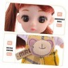 Toyvian 3 Ensembles Couple Poupée Themberchaud en Peluche Fille Cadeau Miniture Décoration Garçon Fille Gâteau Figurines Garç