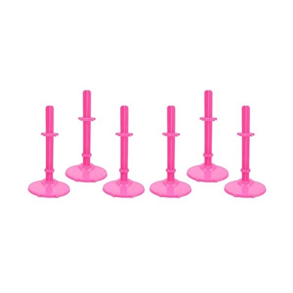 Gadpiparty 9 Pièces Stand De Poupée Support De Poupée Debout Supports De Poupées De Couleur Présentoir De Figurines daction 