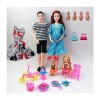 GUISHANLI 11,5 "/ 5" Fashion Nouvelles Filles Enceintes Poupée Multi-Joint Maman Combinaison Famille Doll Childs Toys After