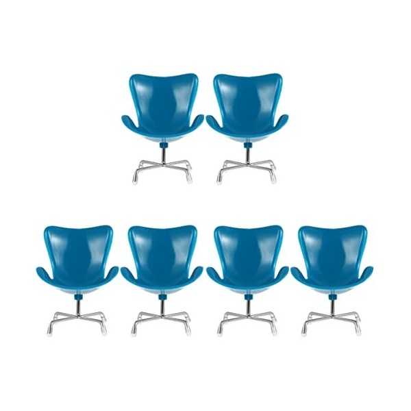 Toddmomy Meubles 6Pcs s Dossier Meubles Maison de Poupée Jouet Modèle Minuscule Pivotant Décor Fauteuil Échelle: Oeuf Cadeau 