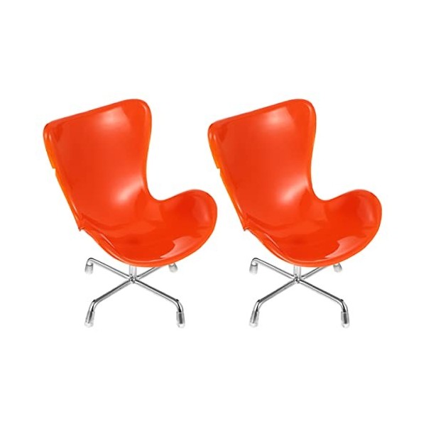 Toddmomy Meubles 6Pcs s Dossier Meubles Maison de Poupée Jouet Modèle Minuscule Pivotant Décor Fauteuil Échelle: Oeuf Cadeau 