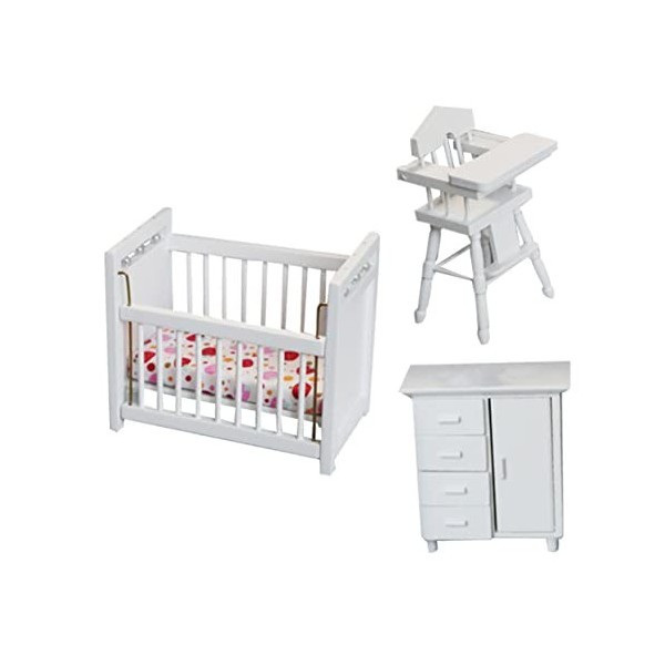 Miniature Bureau Et Chaise D'école - Lot De 4 Tables + 4 Chaises - Décoration Maison De Poupée