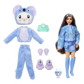 Barbie Coffret Cutie Reveal Avec Poupée Articulée, Amis En Peluche Et Accessoires Inclus, 4 Sachets-Surprises, Thème Costumes