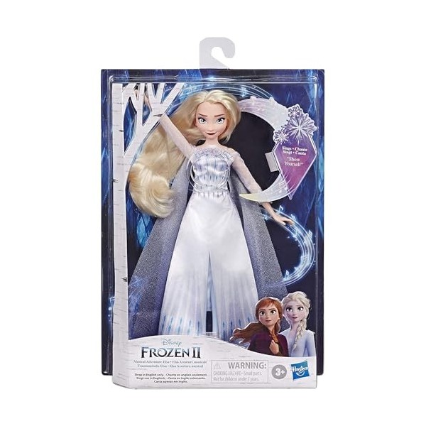 Disney La Reine des neiges, tenue de reine de poupée Elsa chantante, chantant « Im Looking For You » en français du film L