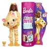 Barbie Cutie Reveal Poupée avec costume de chiot en tissu moelleux, surprises, dont un mini-animal de compagnie et des élémen