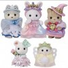 SYLVANIAN FAMILIES - La parade des bébés en costumes de princesse - 5703 - Figurines Prêt à Jouer - Mini Poupées Multicolore