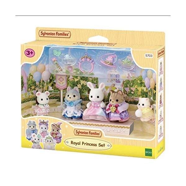 SYLVANIAN FAMILIES - La parade des bébés en costumes de princesse - 5703 - Figurines Prêt à Jouer - Mini Poupées Multicolore