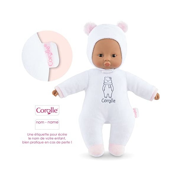 Corolle - Mon Doudou, PtiCœur Ours Blanc, 30cm, dès 9 Mois, 9000100450