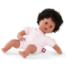 Götz 1920835 Poupée Muffin to Dress - Poupon de 33 cm avec des Yeux dormeurs Bruns, des Cheveux Noirs et Un Corps Souple - À 