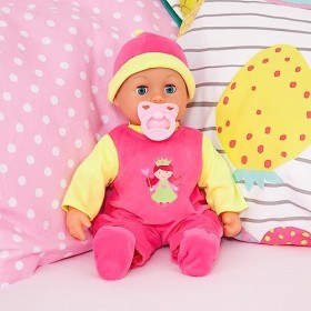 Bayer Design 93806AA Poupée, Poupon parlante, interactif, avec Sons de bébé, 38cm