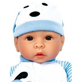 Small Foot 2736 Poupée Benoît, avec accessoires : couverture, casquette, barboteuse et bouteille, à partir de 2 ans