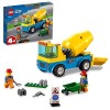 LEGO 60325 City Great Vehicles Le Camion Bétonnière & 60318 City Fire L’Hélicoptère des Pompiers, Jouet pour Filles et Garçon