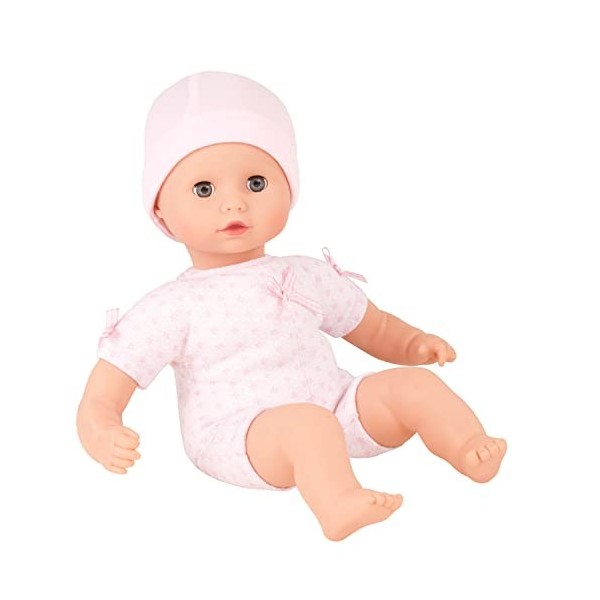 Götz 1320590 Poupée Muffin to Dress Fille - Poupon de 33 cm avec des Yeux dormeurs Bleus, sans Cheveux et avec Bonnet - Poupé