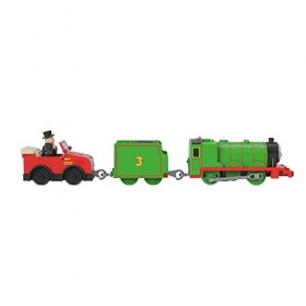 Thomas & Friends Fisher-Price Henry with Winston and Sir Topham Hatt, Motorized Toy Train for Preschool Kids 3+