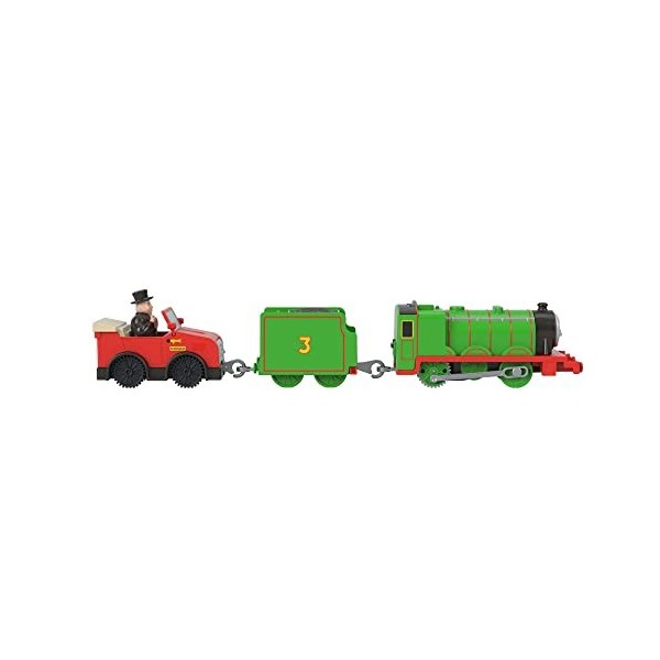 Thomas & Friends Fisher-Price Henry with Winston and Sir Topham Hatt, Motorized Toy Train for Preschool Kids 3+