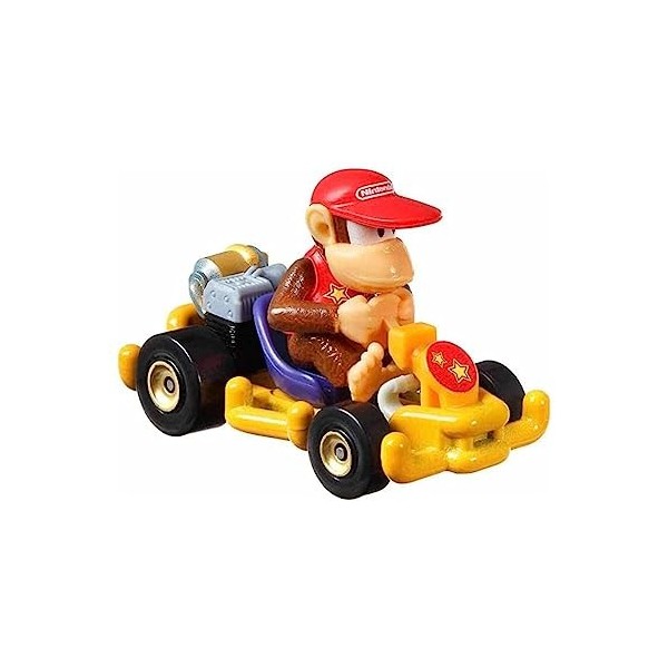 Hot Wheels Mario Kart - GRN15 - Voiture / Véhicule Diddy Kong Pipe Frame - Nouveauté 2021 - Neuf