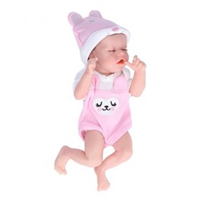 BALRAJ 12 Pouces Reborn Bébé Fille Poupée Belle Réaliste Bébé Poupée avec De Longs Cils en Silicone Souple Bébé Poupée Jouet 