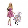 Barbie - x4845 - poupée - 2 robes & accessoires