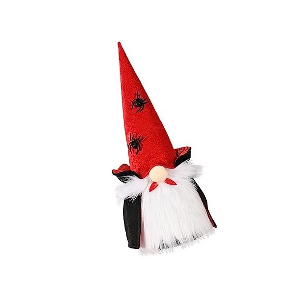 ibasenice 1Pc Poupée sans Visage Bureau Rudolph Décoration Vampire GNOME Halloween Poupée Rudolph en Peluche GNOME Poupée en 