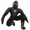 Jouets en Peluche 35cm Noir Spiderman Jouets en Peluche Poupée Marvel Super Hero Spider-Man Peluche Peluche Douce pour Enfant