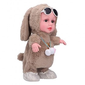 zottel Musique Baby Doll, Baby Doll électrique Perroquet Chantant Une Danse réaliste pour Jouer avec bébé Biberon poupée Marr