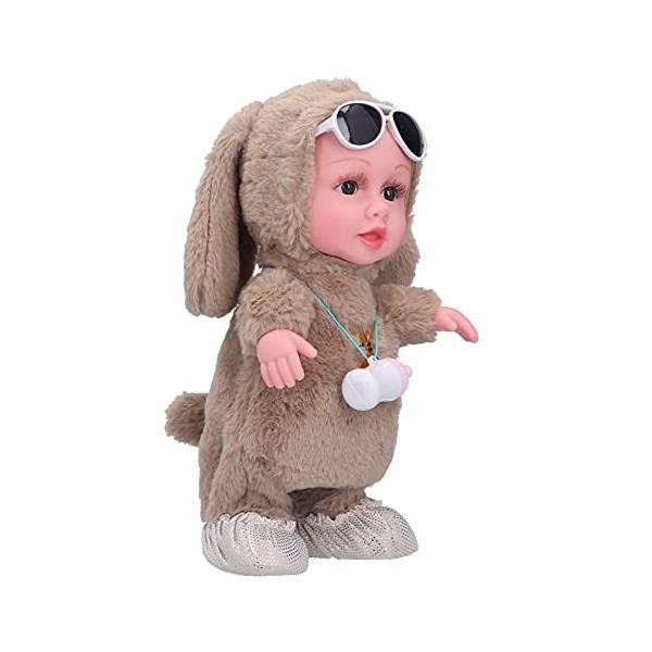 zottel Musique Baby Doll, Baby Doll électrique Perroquet Chantant Une Danse réaliste pour Jouer avec bébé Biberon poupée Marr