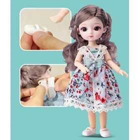 ZEARLY Jolies Poupées pour Bébés Et Enfants BDJ 20Cm Doll Y Compris Les Annexes Noël Nouvel an Anniversaire Cadeau Surprise p