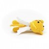 Souris jaune Amigurumi, poupée au crochet faite à la main, idéale pour les cadeaux