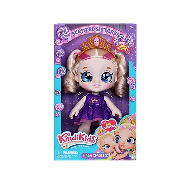 Kindi Kids- Poupée Bambin Grande et Petite sœur Tiara Sparkles de 25,4 cm, 50122