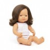 Miniland 31180 Baby Brown Hair Girl 38 cm