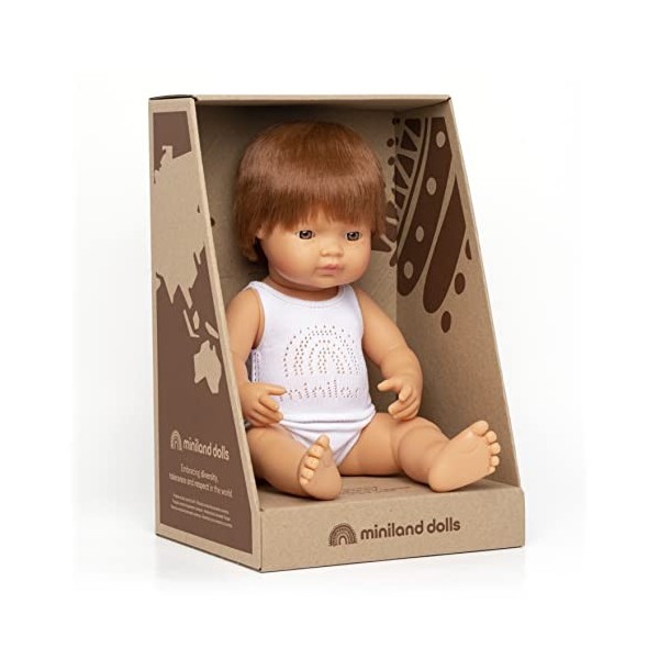 Miniland Baby Red Hair Boy 38 cm 31149