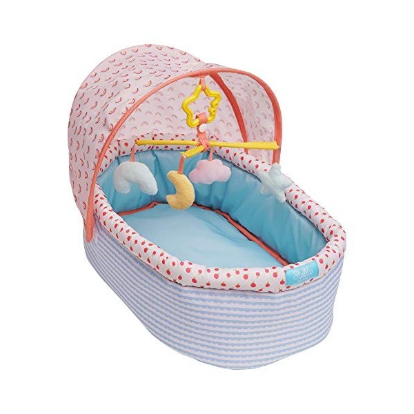 Manhattan Toy Stella Collection Lit de bébé Doux avec auvent Amovible et Mobile pour poupées de 30,48 cm à 38,1 cm