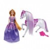 Grandi Giochi GG03023 Princess Raiponce avec sonMajestueux Cheval