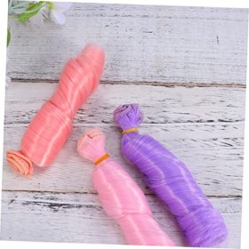 Toyvian 10 Pièces Cheveux Poupée Volume Outil De Cheveux Perruque De Cheveux Humains Bouclés Perruques pour Poupées Perruque 